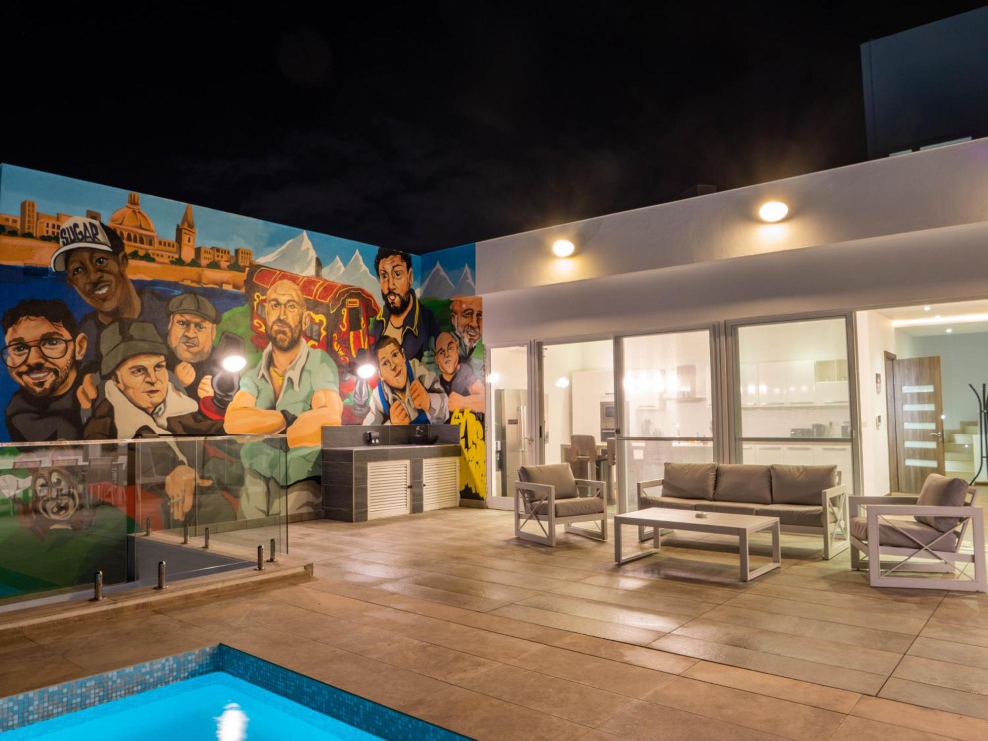 Villa Gaia - Sunset Views, Indoor Heated Pool, Sauna And Games Room Mellieha Exterior foto